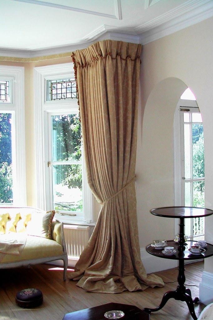 buy curtains with a slightly longer length and let them pool buy curtains with a slightly longer length and let them pool