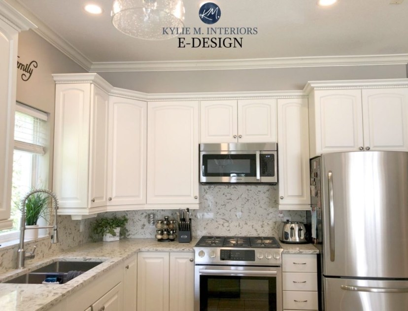 e design an oak cabinet makeover with white dove e design an oak cabinet makeover with white dove