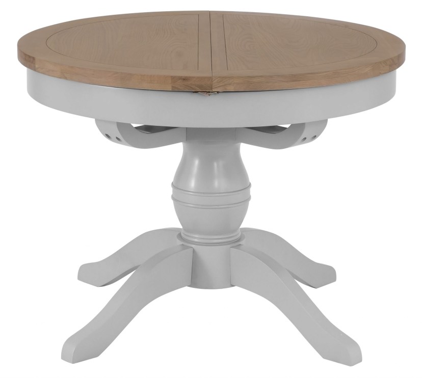 round oak dining tables farrow grey painted 11 meter extending round oak dining table