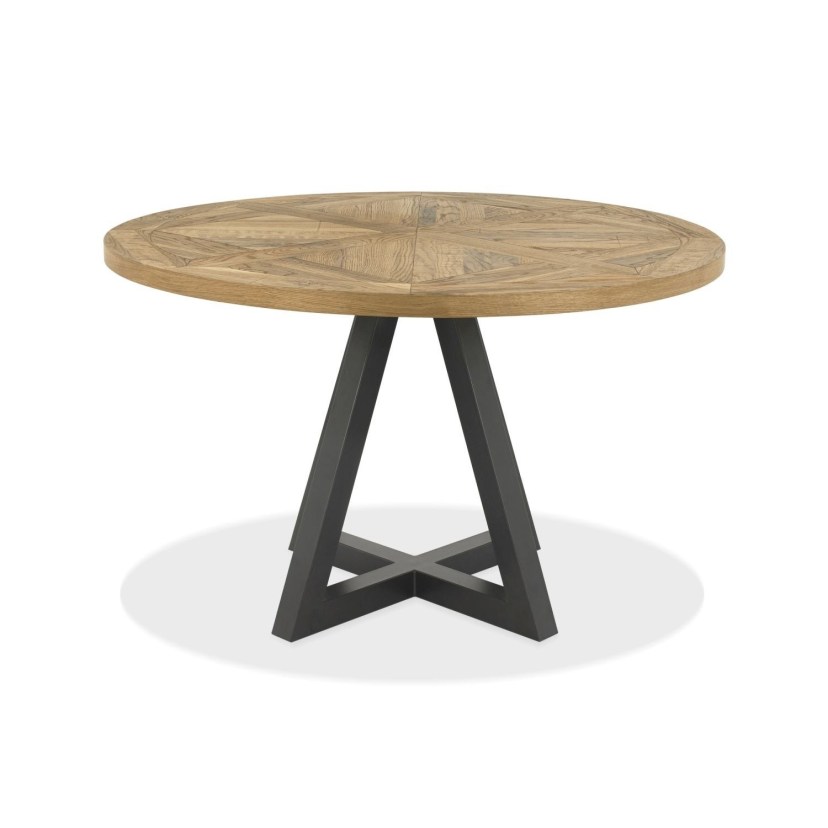 round oak dining tables finsbury round dining table rustic oak peppercorn