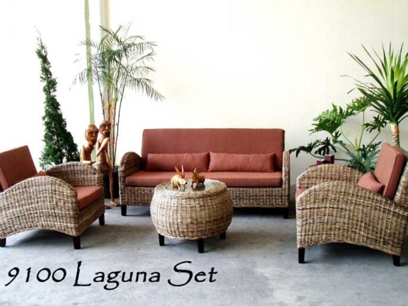 italy rattan living room set