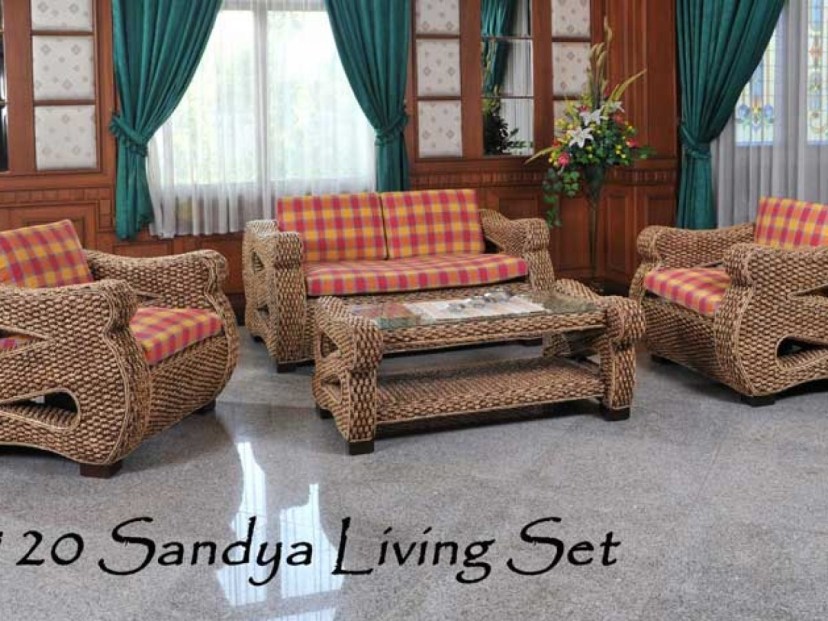 oman rattan living room set