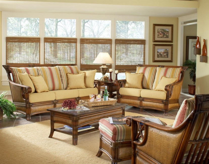 pacifica rattan living room sofa set south sea rattan