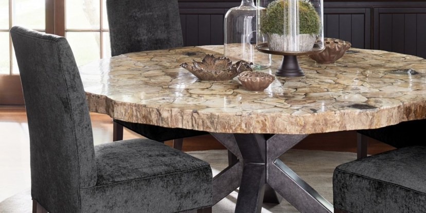 petra round dining table arhaus furniture wood dining