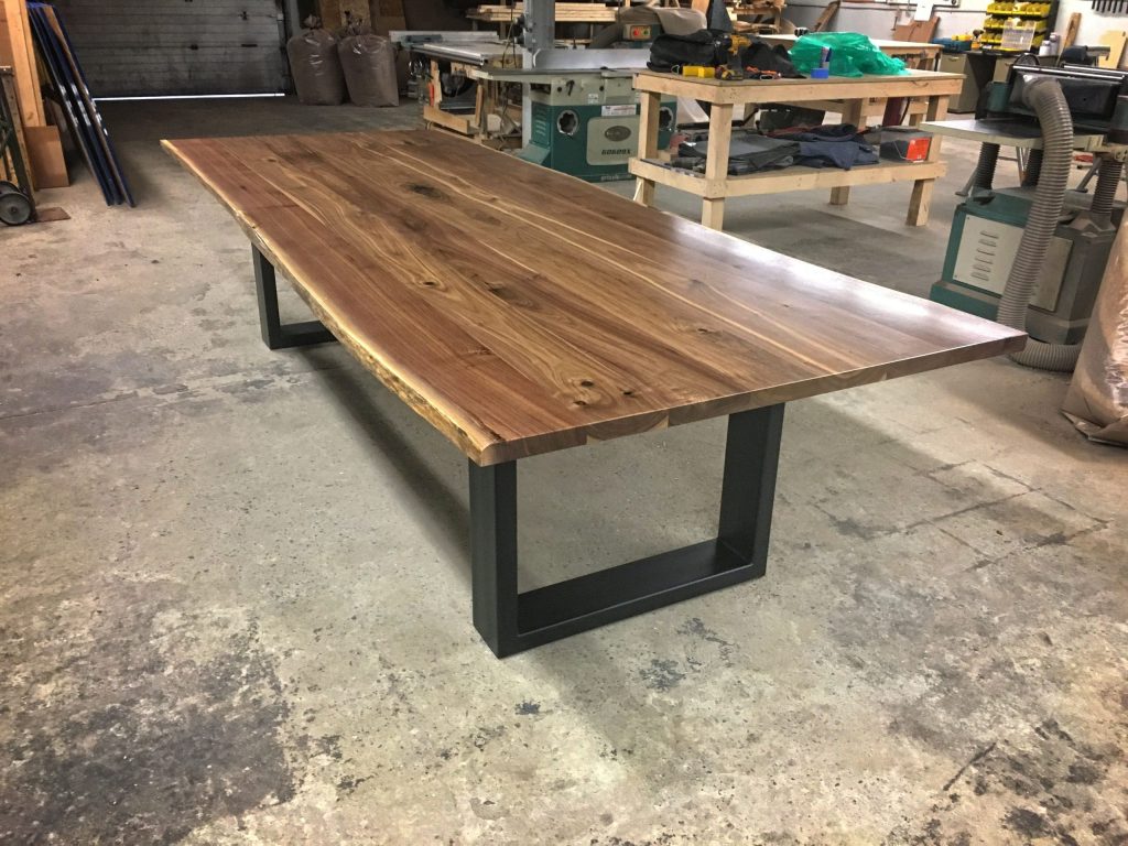 custom the goliath live edge walnut dining table draft