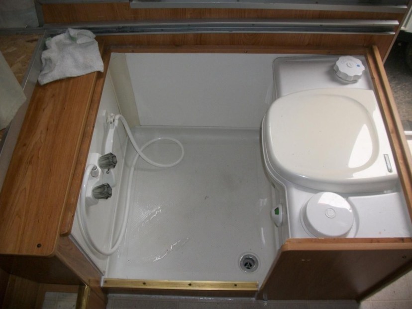 cassette toiletshower combo camper bathroom toilet