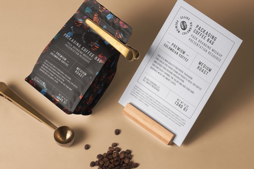 coffee bag psd packaging mockup psd mock up templates