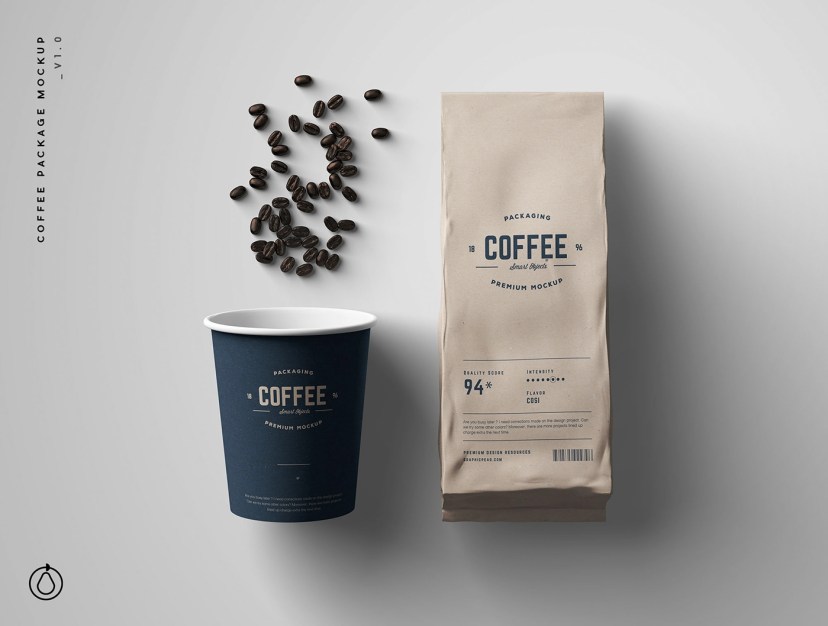 coffee package mockup on behance