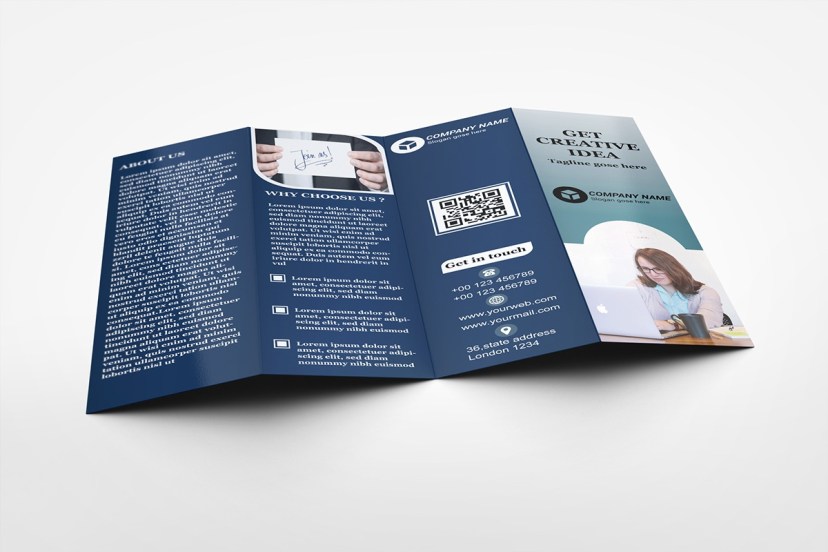 four fold brochure on behance