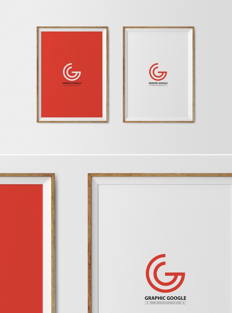 free 2 poster frames mockup psd on behance