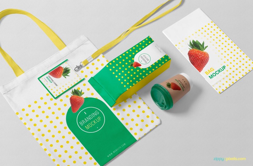 free packaging mockup scene zippypixels