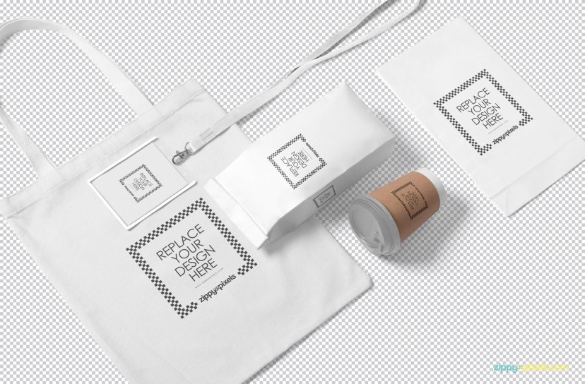 free packaging mockup scene zippypixels