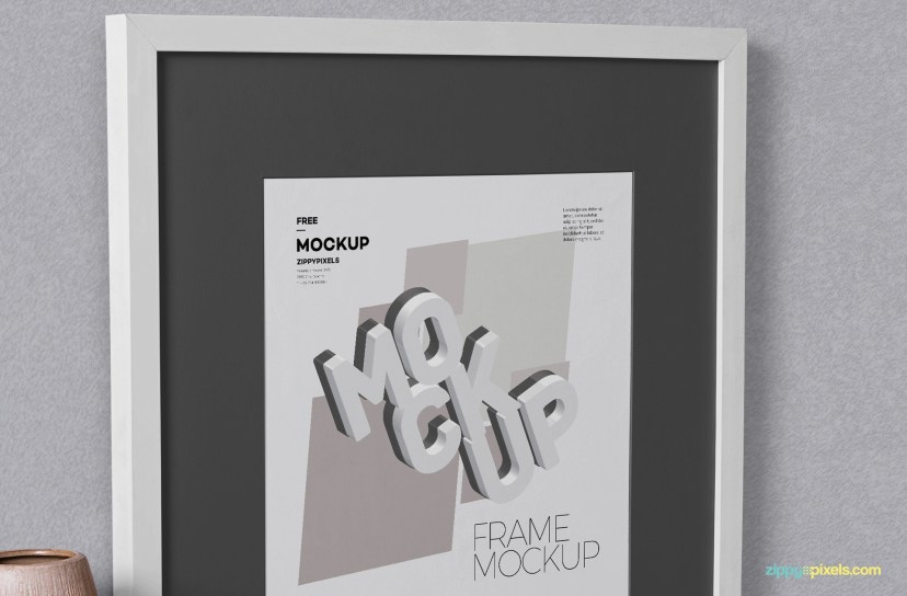 free perspective frame mock up zippypixels