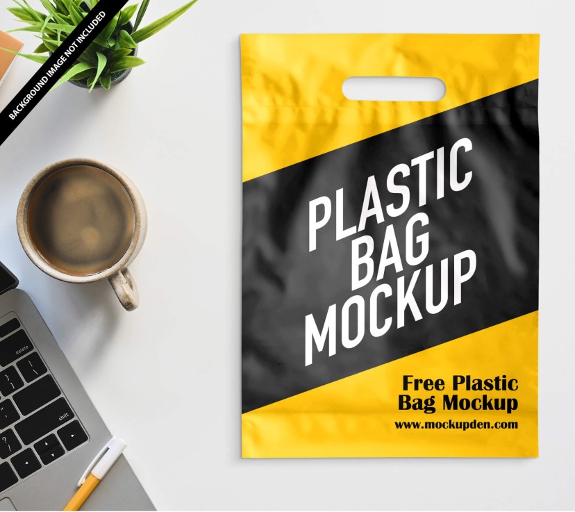 free plastic bag mockup psd template mockup den