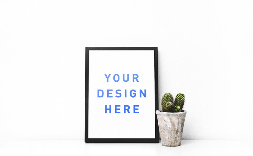 free poster frame mockup on behance