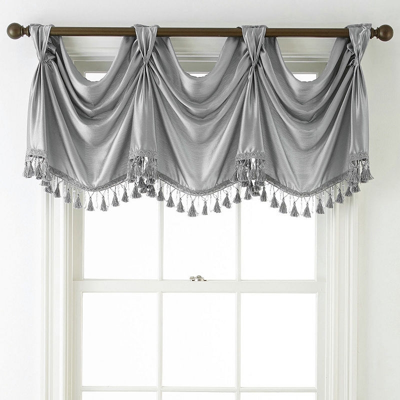 jcpenney home hilton rod pocket empire valance valance