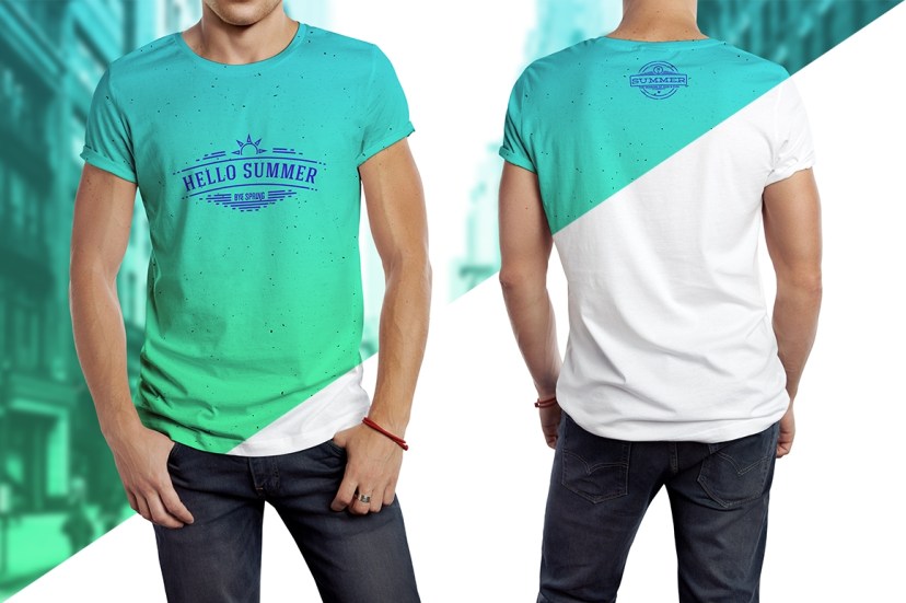 men t shirt mockup