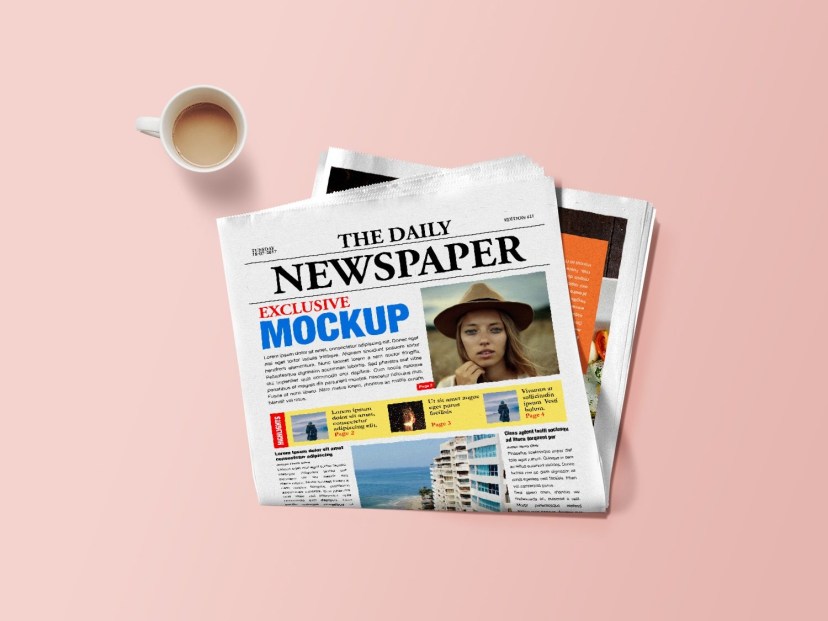 newspaper mockup psd best free mockups