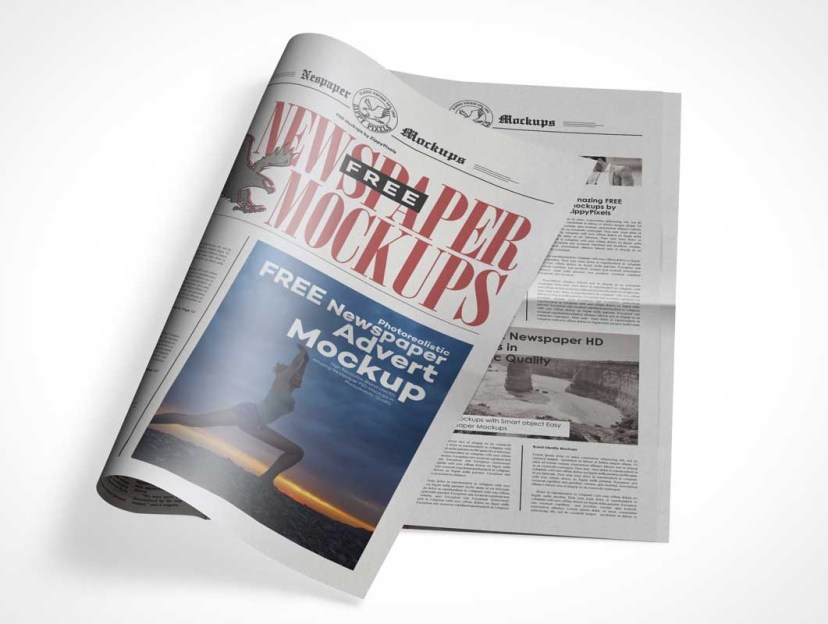 newspaper psd mockups